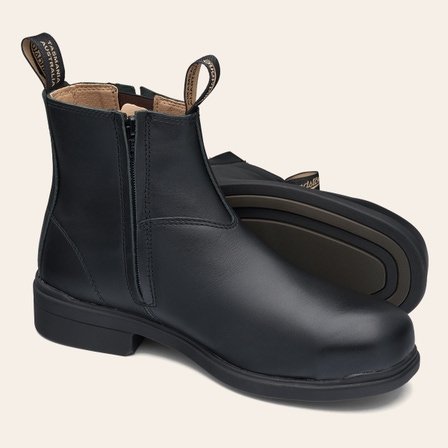 Zip Up Boots Black #783