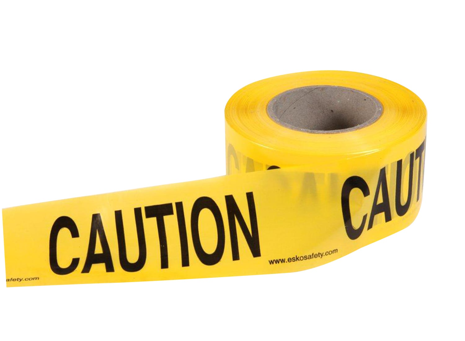 Economy Barrier Warning Tape "CAUTION" Black on Yellow, 75mm x 250m
