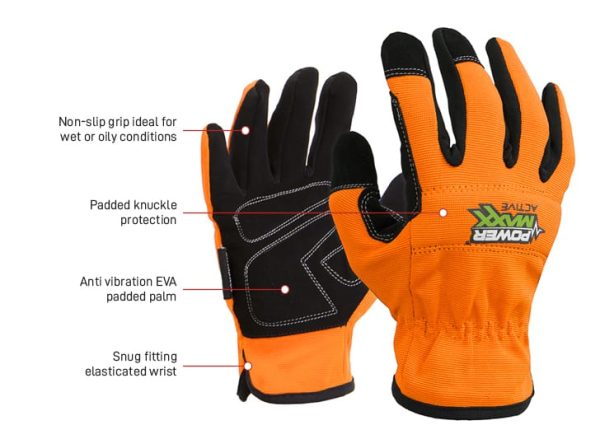 POWERMAXX Active Synthetic Mechanics Style All-Purpose Glove