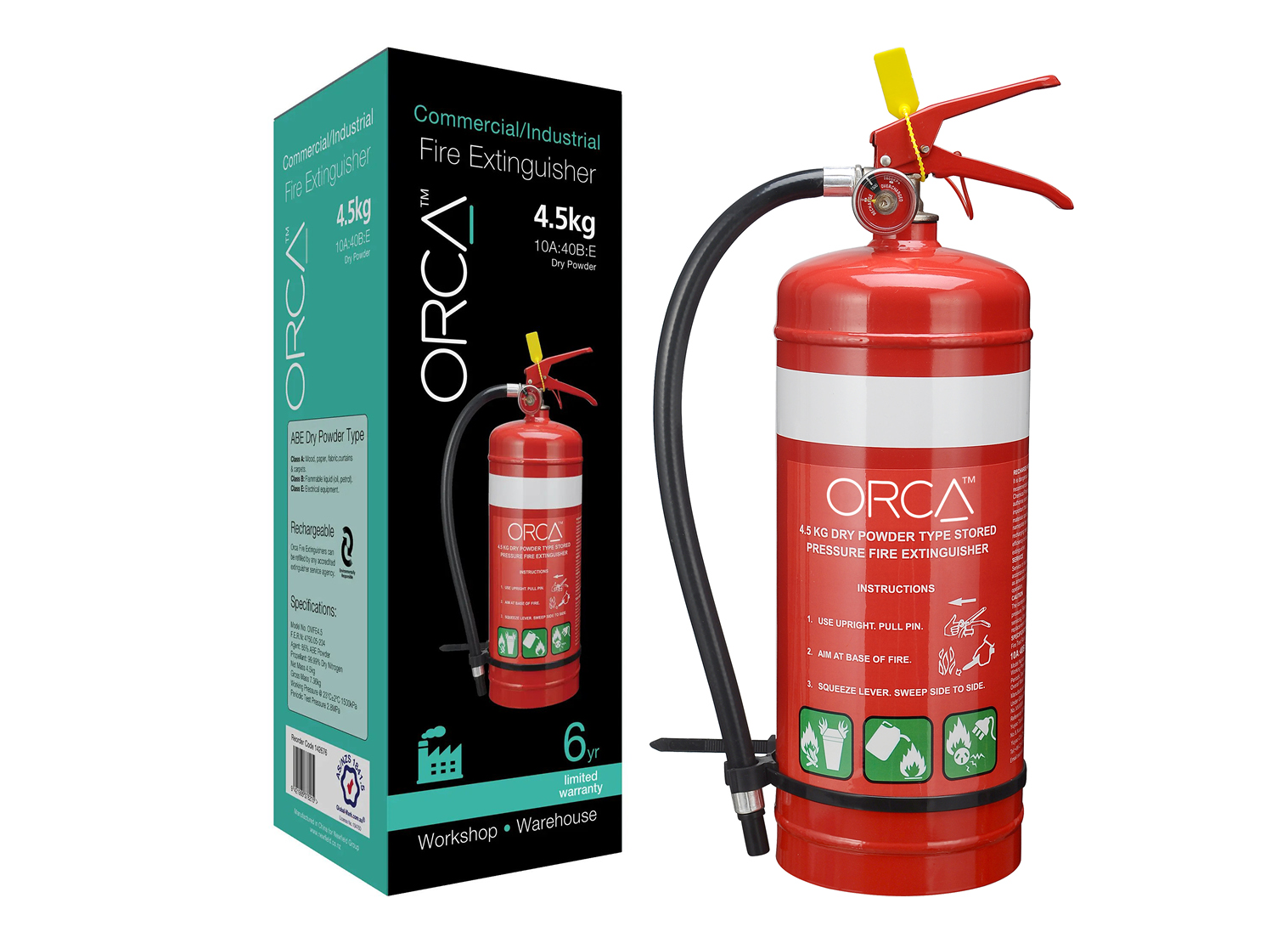 4.5kg ABE Dry Powder Fire Extinguisher