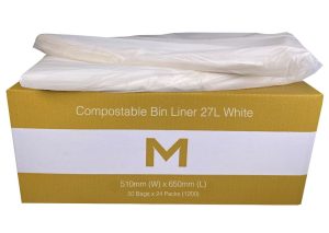Waste Disposal - Office Bin Liners 510mm x 650mm x 20mu (1200) White