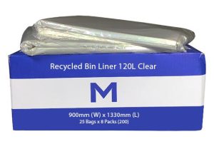 Waste Disposal - Wheelie Bin Liners 900mm x 1330mm x 30mu (200) Clear