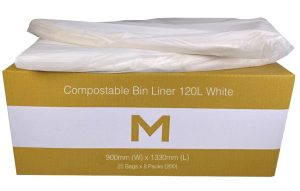 Waste Disposal - Wheelie Bin Liners 900mm x 1330mm x 30mu (200) White