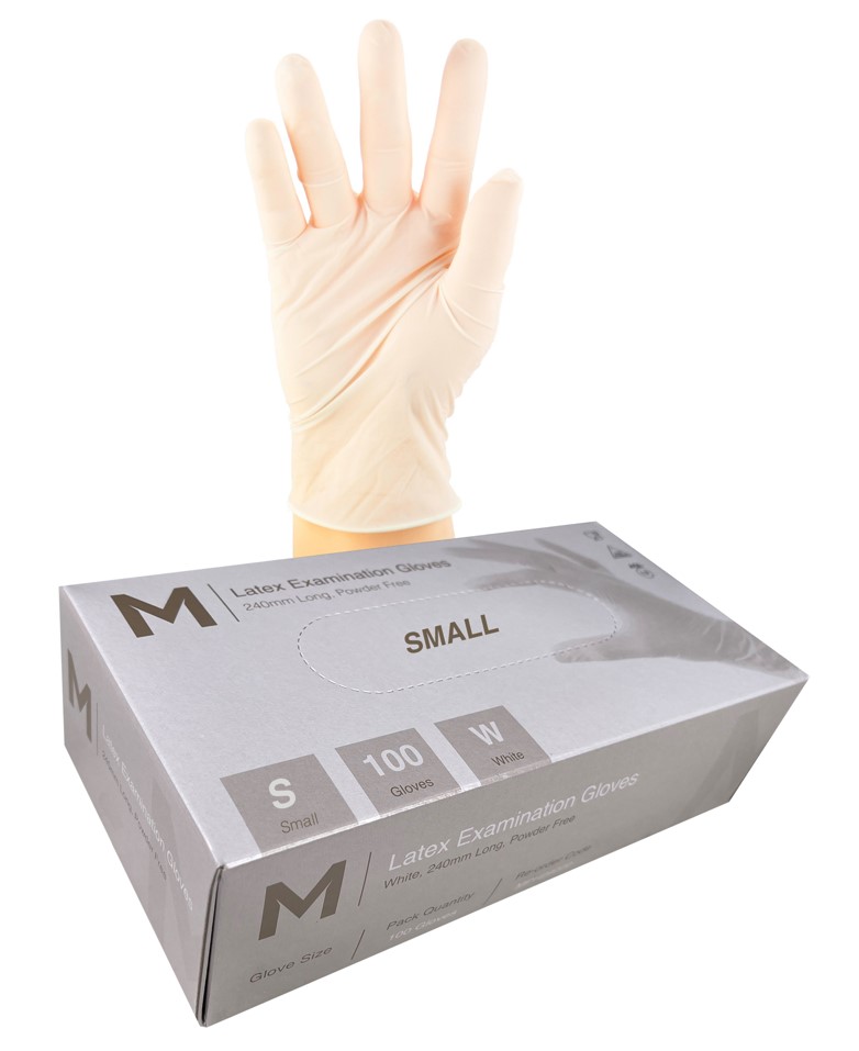 Hand Protection - Latex Examination Gloves XS White MPH29218