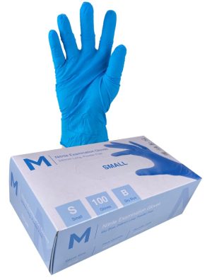 Hand Protection - Nitrile Examination Gloves S Blue