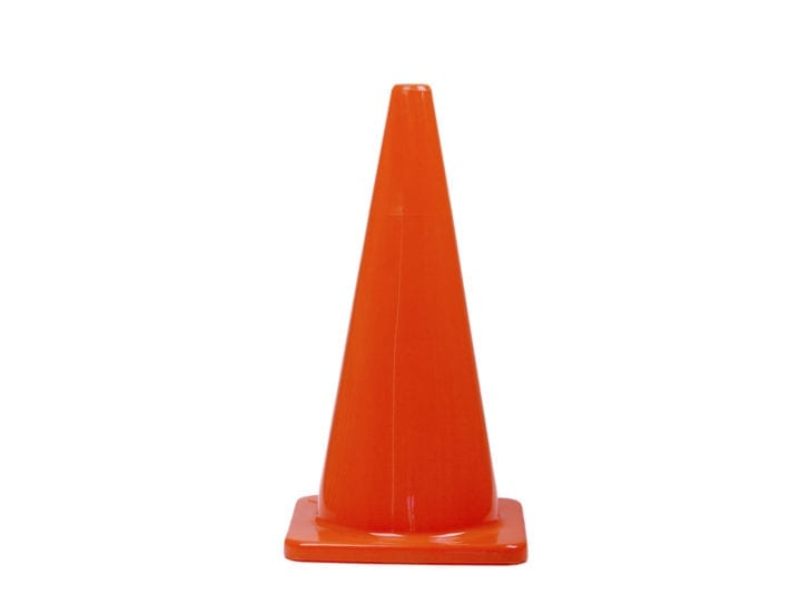 Orange PVC Plain Cone 700mm