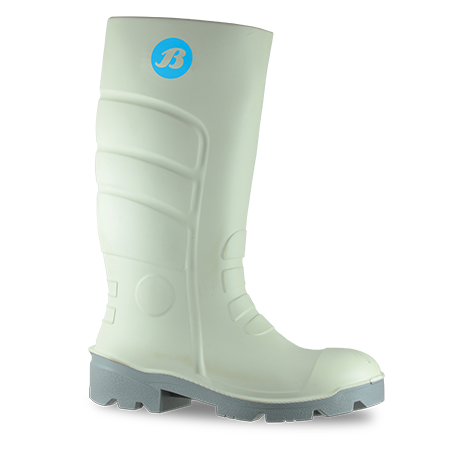 Bata Worklite White/Grey Gumboot