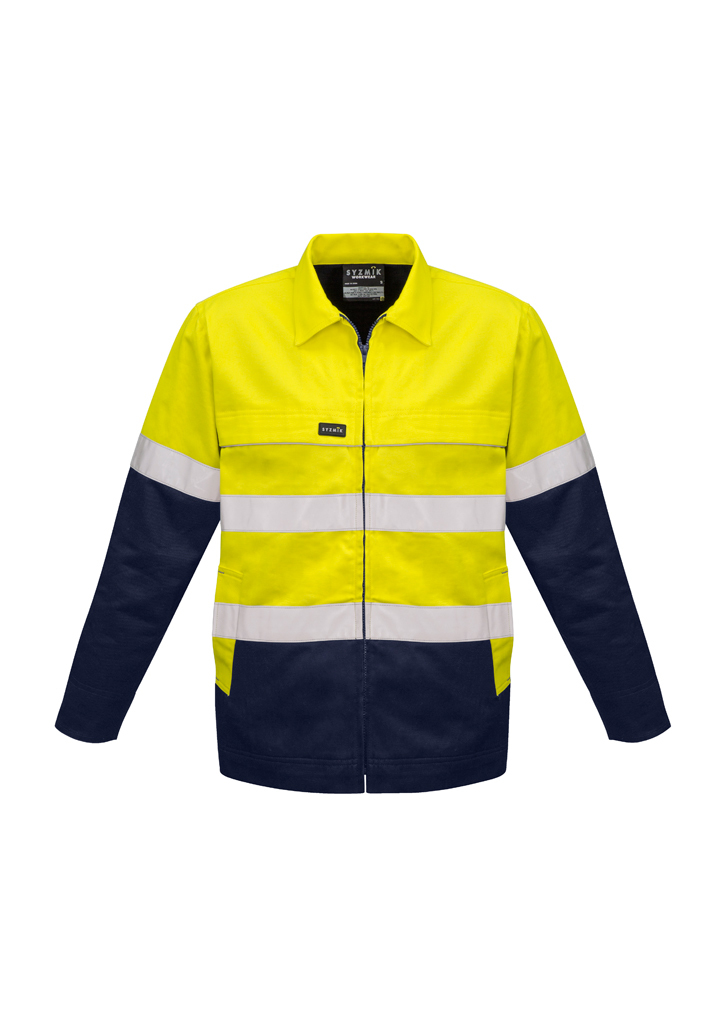 Mens Hi Vis Cotton Drill Jacket - ZJ590