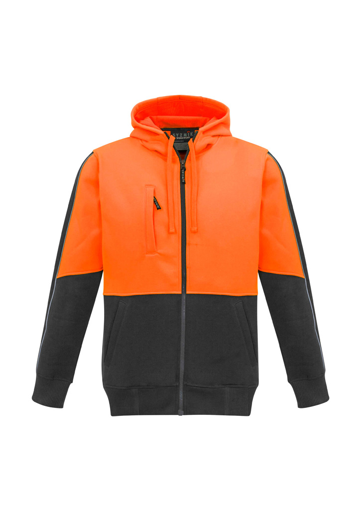 Unisex Hi Vis Full Zip Hoodie - ZT485