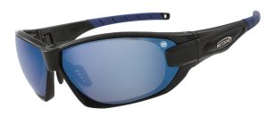 Genisys Black Gloss Frame Blue Mirror Lens