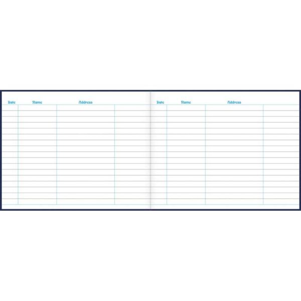 Collins Visitors Book VB625 Navy 232x188mm 64 Leaf