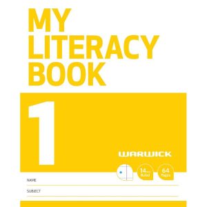 Warwick My Literacy Book 1 14mm Ruled 64 Page