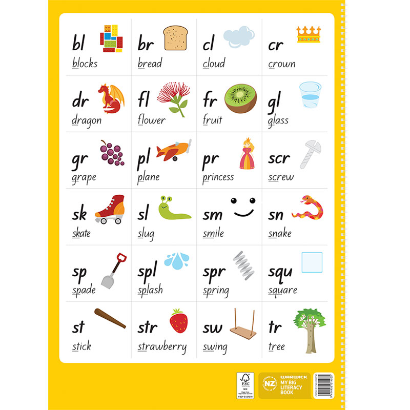 Warwick Our Big Literacy Modelling Book 30mm Ruled 32 Page