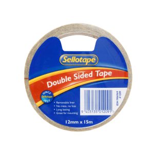Sellotape 1209 Double-Sided Tape 12mmx15m