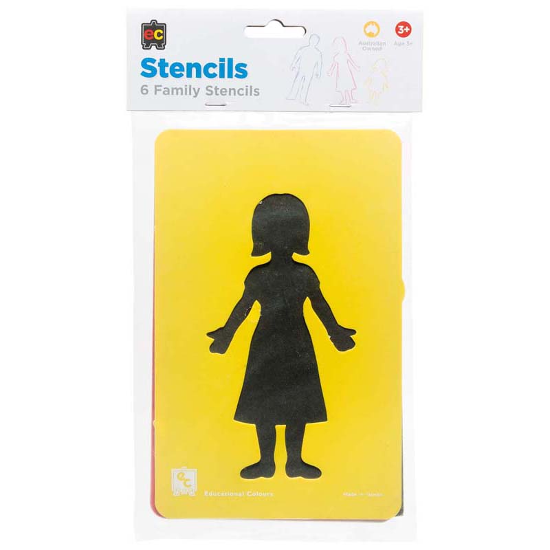 EC Stencil Set Family Set of 6