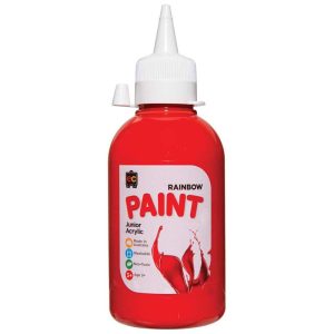 EC Paint Rainbow Acrylic Brilliant Red 250ml 227598