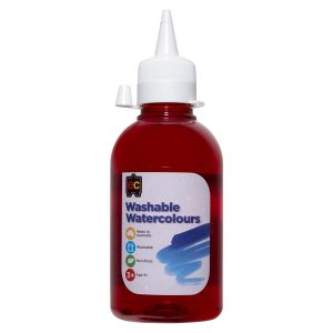 EC Paint Washable Watercolours 250ml Red 227814