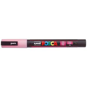 Uni Posca Marker 0.9-1.3mm Fine Glitter Pink PC-3M