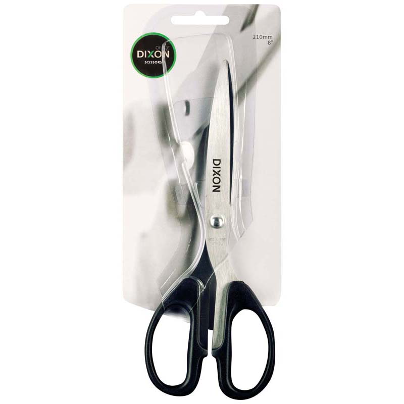 Dixon Scissors Plastic Handle 210mm 8" Black