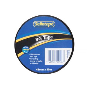 Sellotape 1410 BG Tape Black 48mmx30m