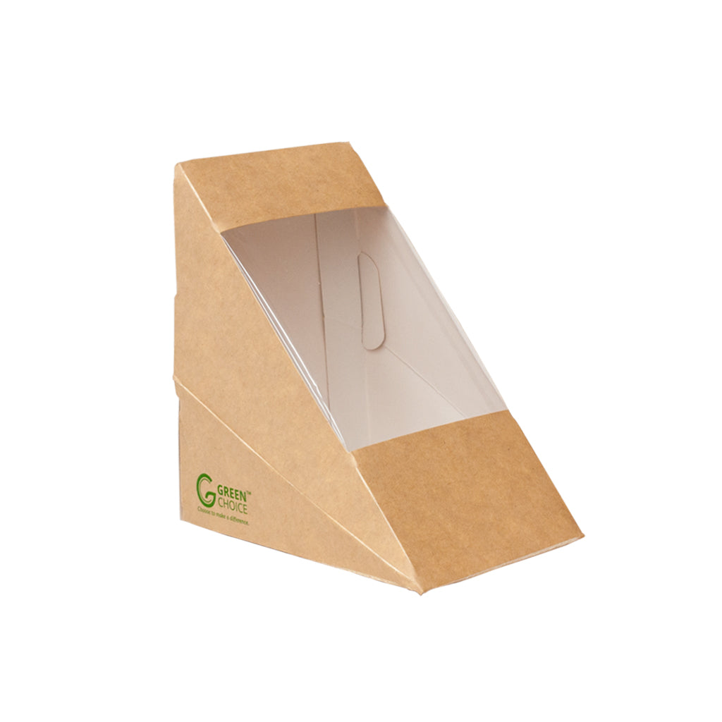 Green Choice Sandwich Box KRAFT PLA - Medium