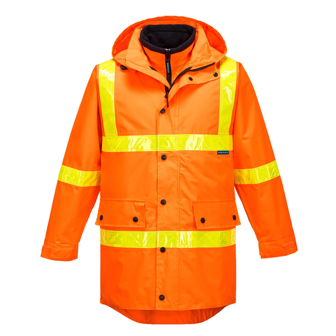 Squizzy Day/Night 4-in-1 Jacket with Micro Prism Tape - MJ885ORR - Orange