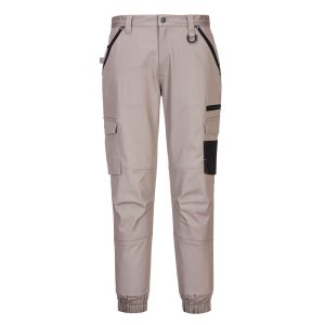 Cuffed Slim Fit Stretch Work Pants - MP703SAR - Sand