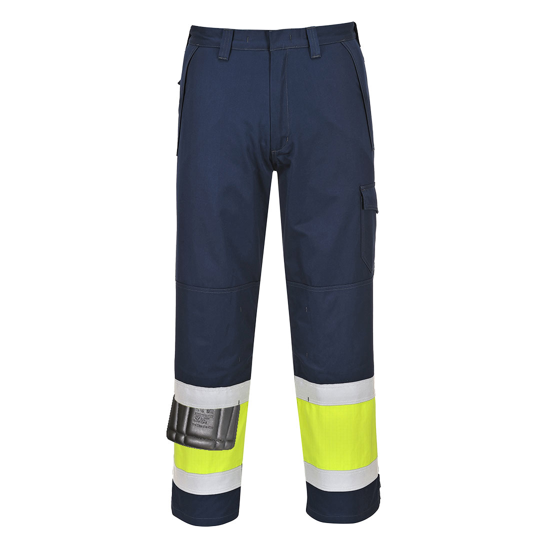 Hi-Vis Modaflame Pants - MV26YNR - Yellow/Navy