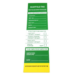 IN2SAFE Ladder Tag Insert (Pkt 10) - 52x183mm