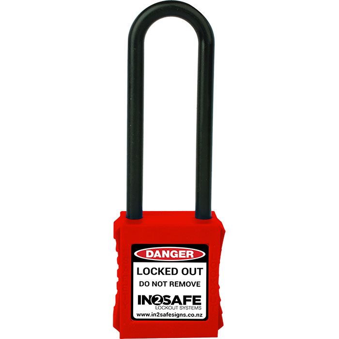 IN2SAFE Lockout Padlock - Long Nylon - Keyed Alike