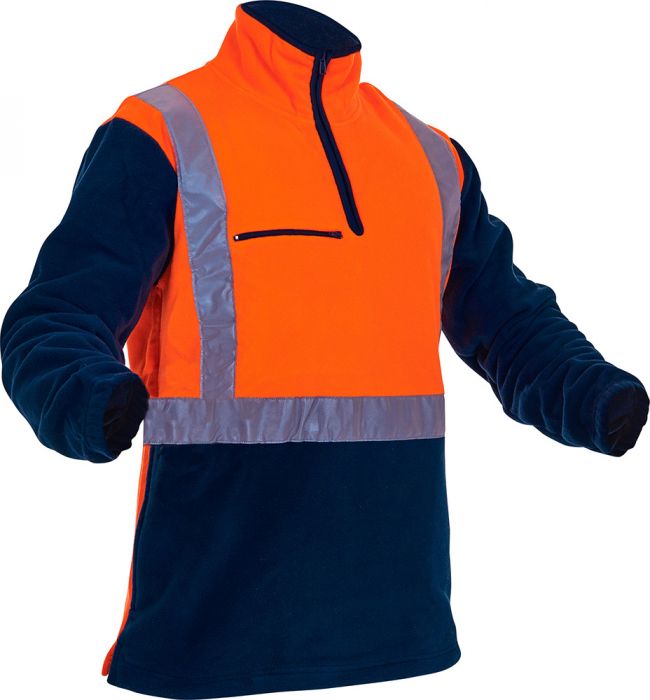 Caution D/N Polar Fleece 1/2 Zip Tunic - 380gm - PCF1012