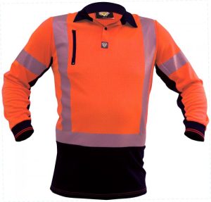Caution D/N L/S Microvent Polo - PCP1263