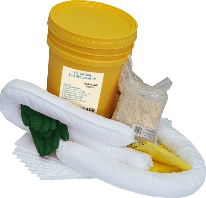 IN2SAFE Oil Only Spill Kit - 25L Workshop (Bucket)