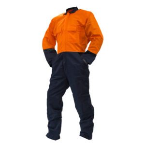 DO 300gsm Cotton Overalls – Orange/Navy - 820011