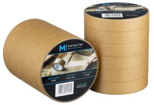 Kraft Paper Packaging Tape Tan, 24mm x 50m (72) MPH13357