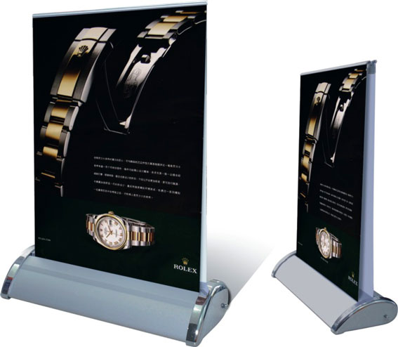 Double Sided Table Top Pull Up Banner