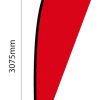 Medium Double Sided Wing Banner Shape 1
